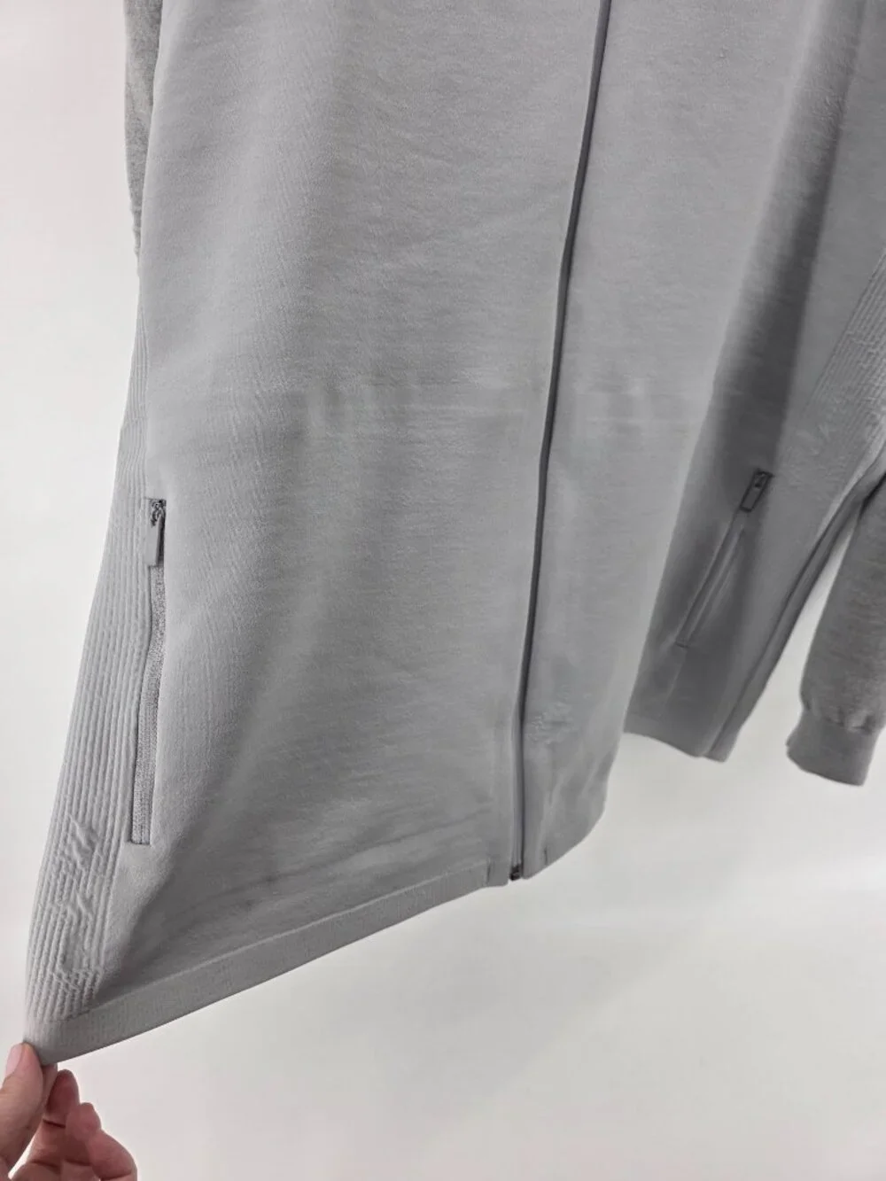 Adidas‎ Adi Pure Grey Full Zip Sweater Jacket – Men's XL – Mixed Knit